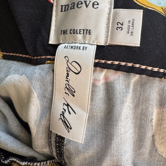 Anthropologie/ Mauve Collette pants with fun pattern - Picture 4 of 6